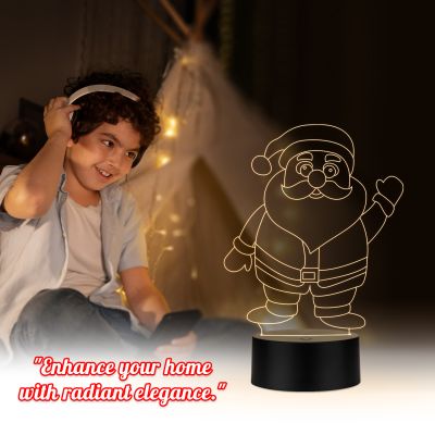 Santa Claus Led Night lamp with Warm White Color Gift for Christmas